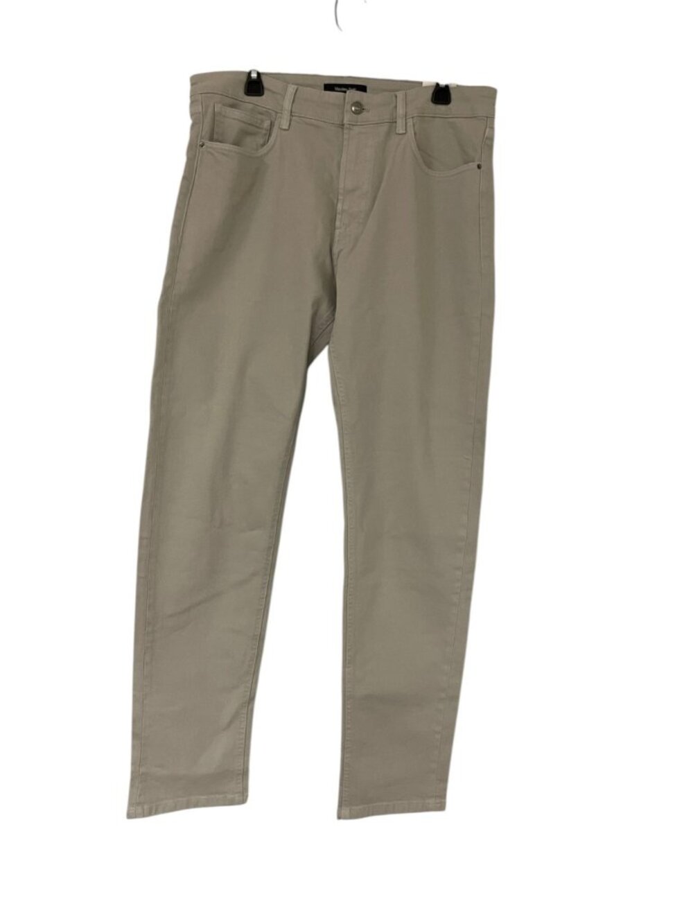 Massimo Dutti Mens Jeans EU 44 US 34 Beige Tapered Fit Stretch 0350/100 NWT
